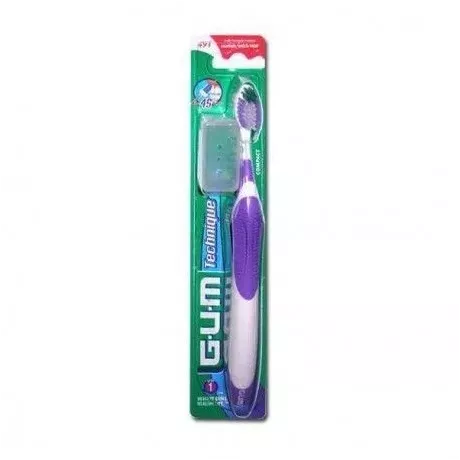 Cepillo Dental Adulto Gum 491 Technique Plus Compacto Suave