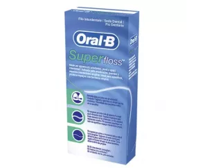ORAL-B SUPERFLOSS SEDA DENTAL MENTA 50 UNIDADES