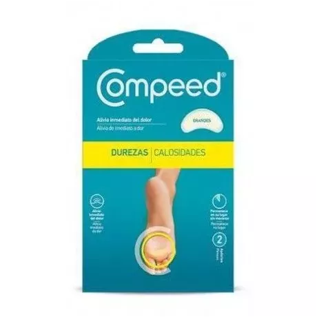 COMPEED DUREZAS HIDROCOLOIDE TALLA GRANDE 2 UNIDADES