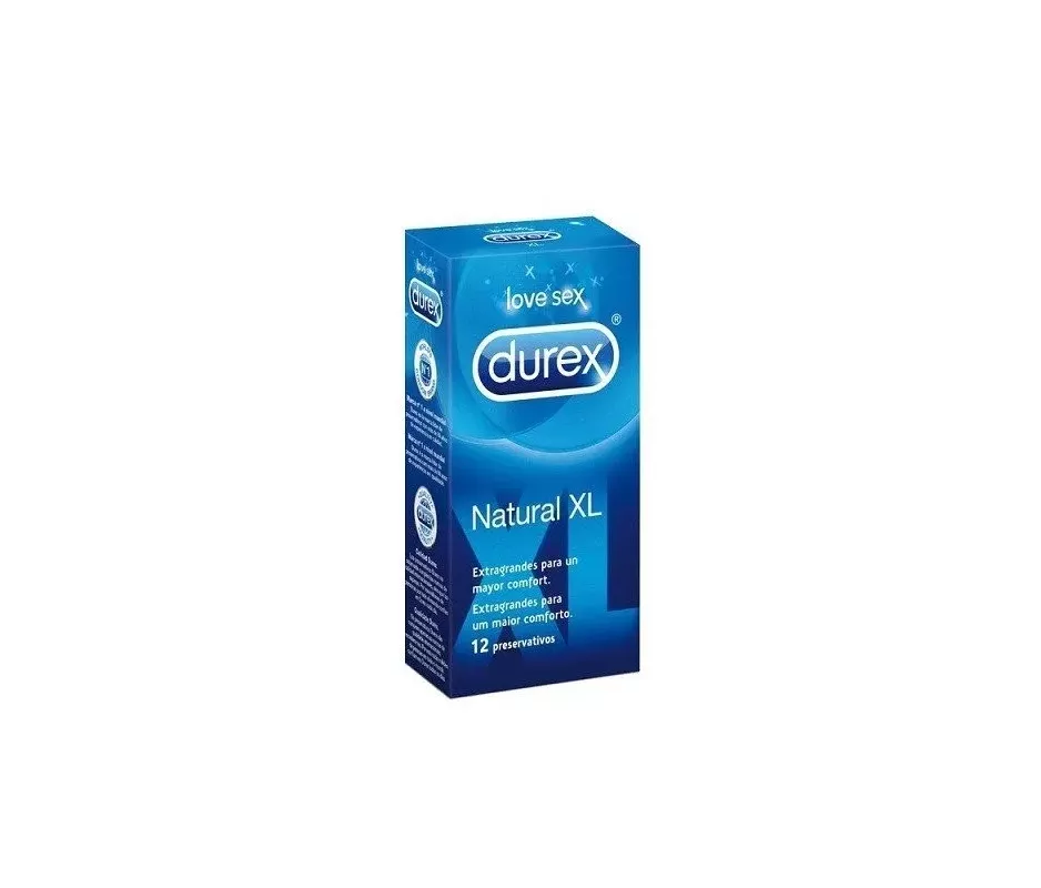 Durex Natural XL Preservativos 12 Unidades