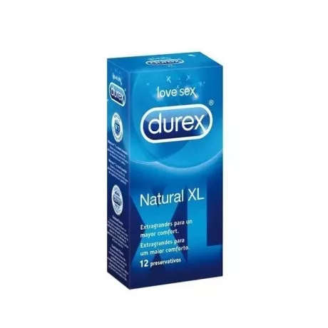 Durex Natural XL Preservativos 12 Unidades