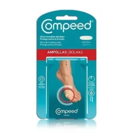 AMPOLAS DE HIDROCOLOIDE COMPEED PEQUENO TAMANHO 6 UNIDADES