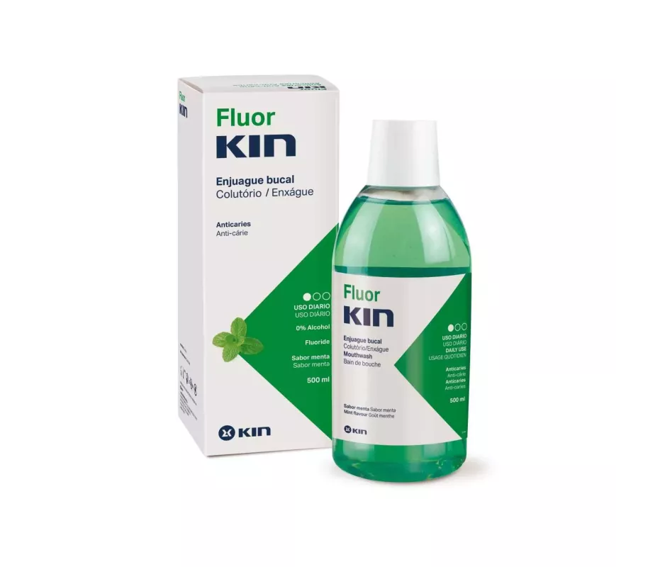 FLUOR KIN ANTICARIES COLUTORIO DIARIO 0,05  1 ENVASE 500 ML