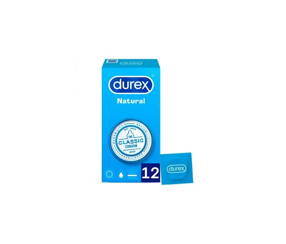 Durex Natural Plus Preservativos 12 Unidades