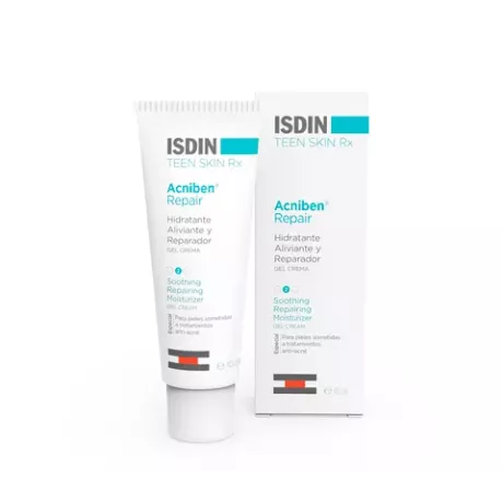 ACNIBEN REPAIR HIDRATANTE REPARADOR Y ALIVIADOR ISDIN TEEN SKIN RX GEL CREMA 1 ENVASE 40 ML