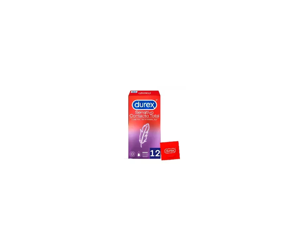 Preservativos Durex Sensitive Total Contact 12 Unidades