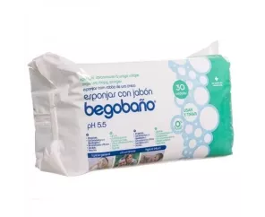 Begobaño Esponja Enjabonada Desechable  30 Esponjas