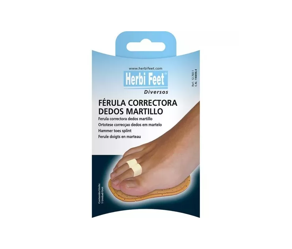 Dedos Martillo Ferula Correctora Herbi Feet