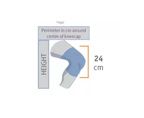Joelheira elástica almofada de gel e tiras Orliman Sport Os6211 T -3
