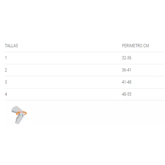 Joelheira elástica almofada de gel e tiras Orliman Sport Os6211 T -3