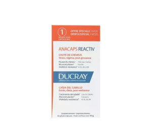 Anacaps Reactiv Cabelo e Unhas Ducray 3 Recipientes 30 Cápsulas