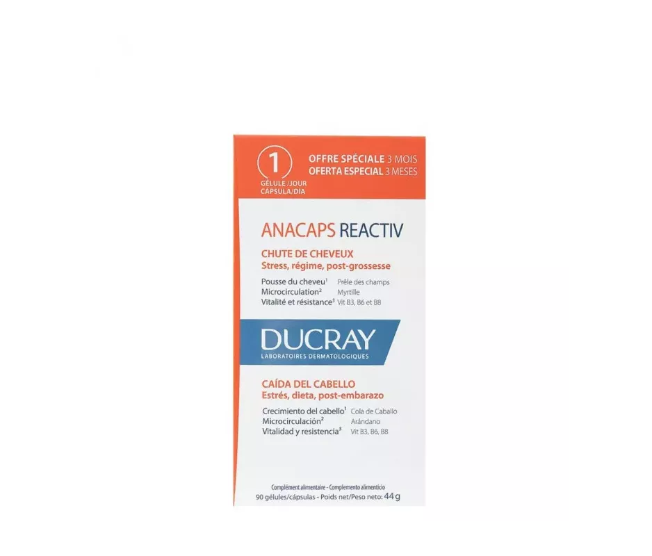 Anacaps Reactiv de Ducray para Caída del Cabello | Tufarma.online