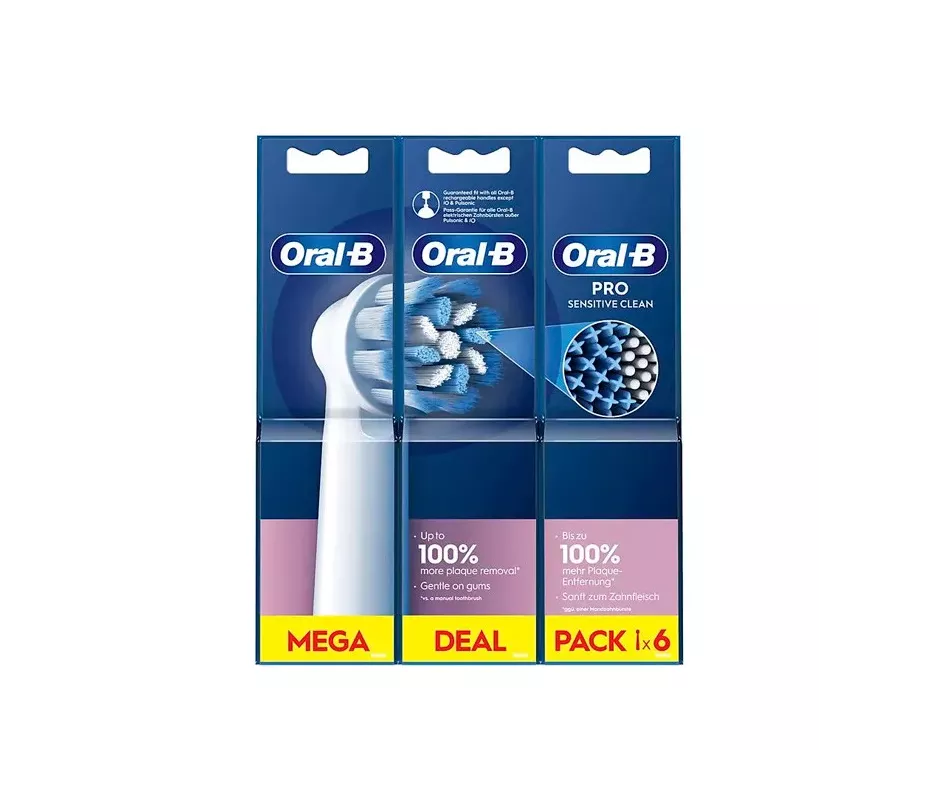 CEPILLO DENTAL ELECTRICO RECAMBIO ORAL-B SENSITIVE CLEAN 6 CABEZALES