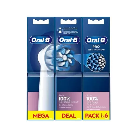 CEPILLO DENTAL ELECTRICO RECAMBIO ORAL-B SENSITIVE CLEAN 6 CABEZALES