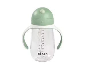 Taza Plastico Pajita 300ml Verde Suavinex