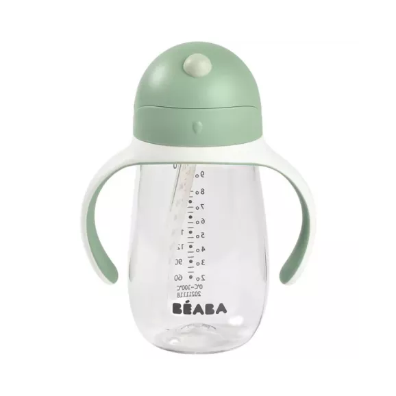 Taza Plastico Pajita 300ml Verde Suavinex