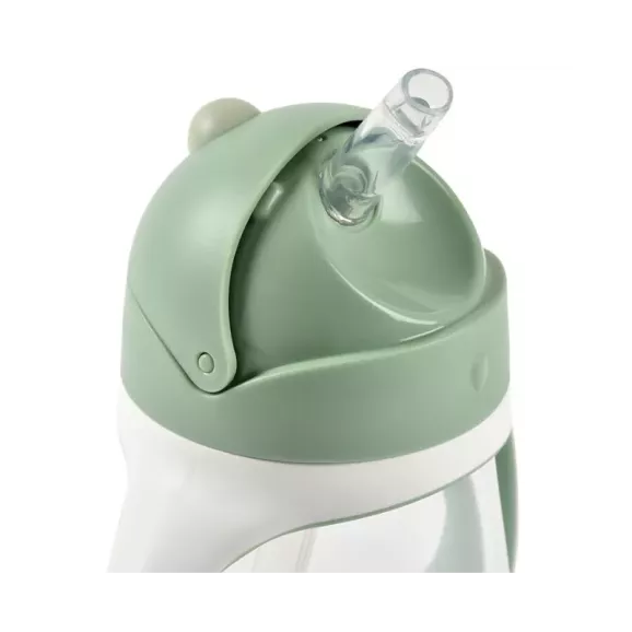 Taza Plastico Pajita 300ml Verde Suavinex