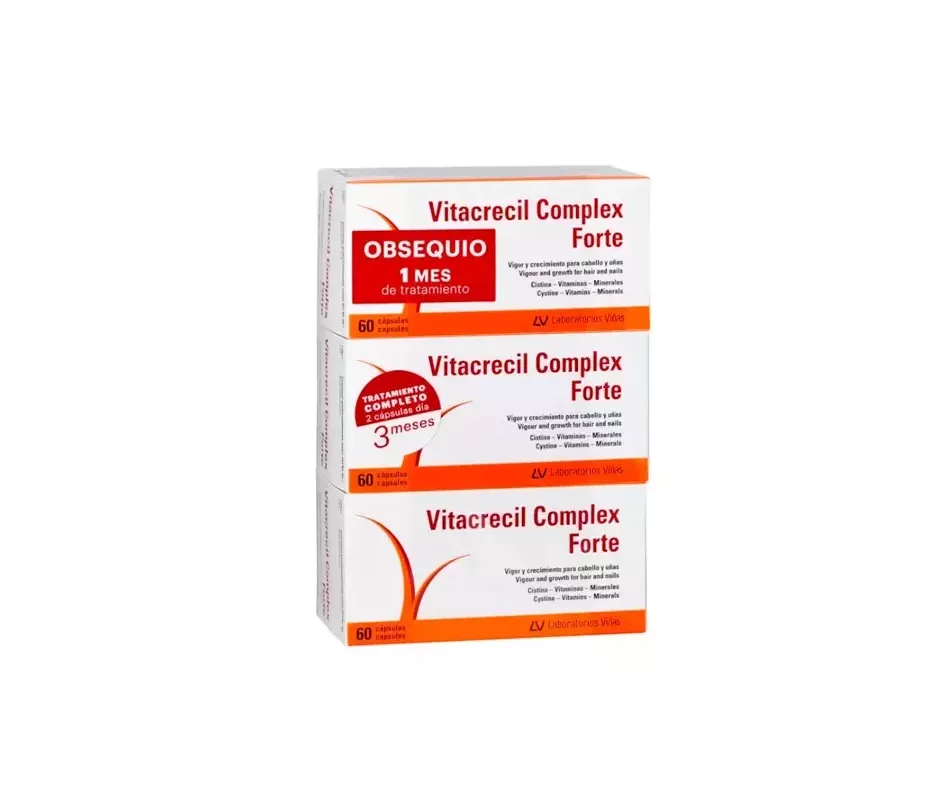 Vitacrecil Complex Forte 180 Cápsulas | Tufarma.online