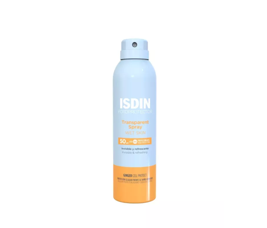 ISDIN FOTOPROTECTOR TRANSPARENT SPRAY WET SKIN SPF 50  1 ENVASE 100 ML