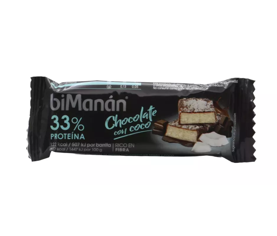 BIMANAN BARRITA 35 G SABOR CHOCOLATE BLANCO CON COCO