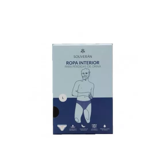 Souverän Slip Incontinencia Hombre L