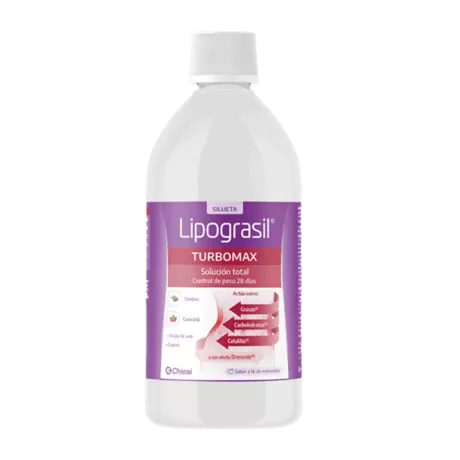 LIPOGRASIL TURBOMAX  1 ENVASE 500 ML SABOR TE DE MELOCOTON