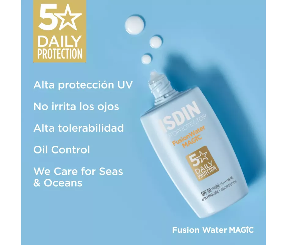Fotoprotetor Isdin Spf 50+ Água de Fusão 1 Envase 50 Ml