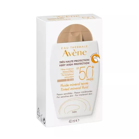 Avene Fluido Mineral Spf 50+ Color 1 Envase 40 Ml