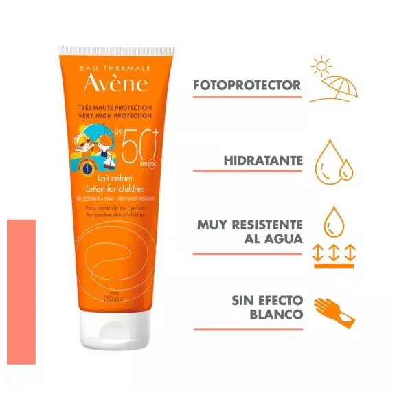 Leite Infantil Avène Spf50+ Proteção Muito Alta 1 Recipiente 250 Ml