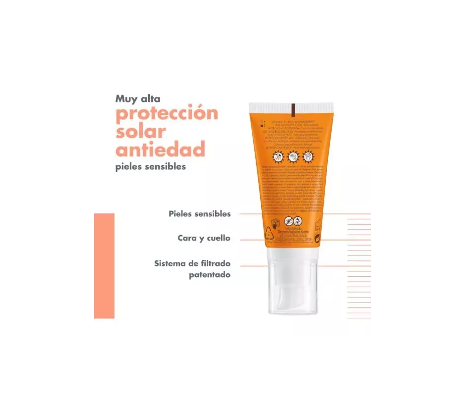 AVENE CUIDADO SOLAR ANTIEDAD SPF 50+  1 ENVASE 50 ML