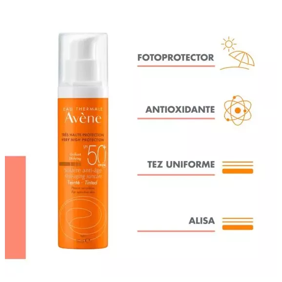 Avène Solar Antienvelhecimento FPS 50+ Cor 1 Recipiente 50 Ml Avène Solar Antienvelhecimento FPS 50+ Cor 1 Recipiente 50 Ml