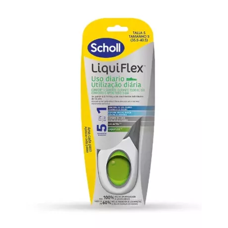 PLANTILLAS SCHOLL LIQUIFLEX DIARIO 2 UNIDADES TALLA S