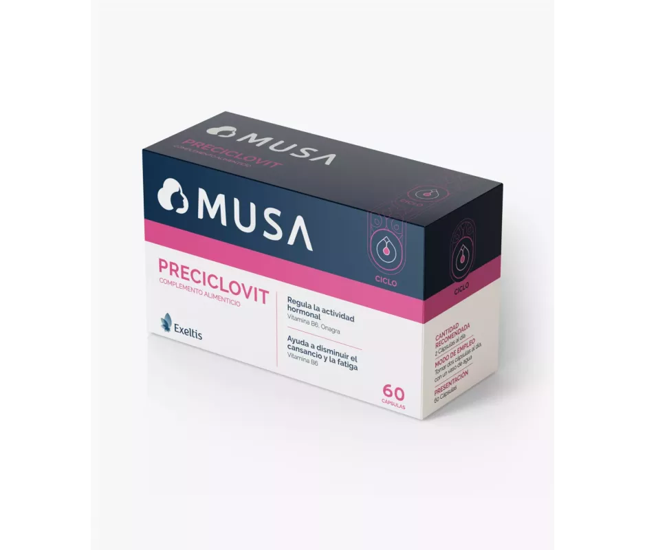 MUSA PRECICLOVIT  60 CAPSULAS