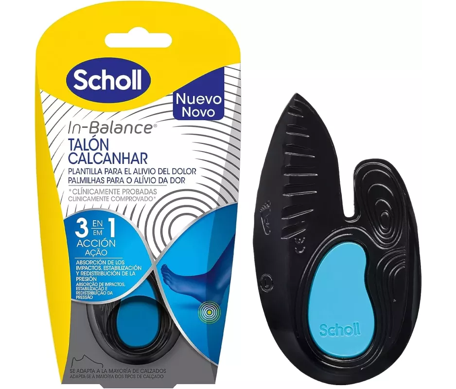 PLANTILLAS TOBILLO Y TALON SCHOLL IN-BALANCE TALLA L 1 PAR