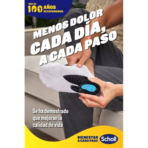 Plantillas Tobillo Y Talón Scholl In-Balance Talla S 1 Par