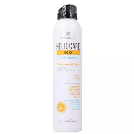 HELIOCARE 360º SPF 50+ PEDIATRICS SPRAY PROTECTOR SOLAR TRANSPARENTE 1 ENVASE 200 ML