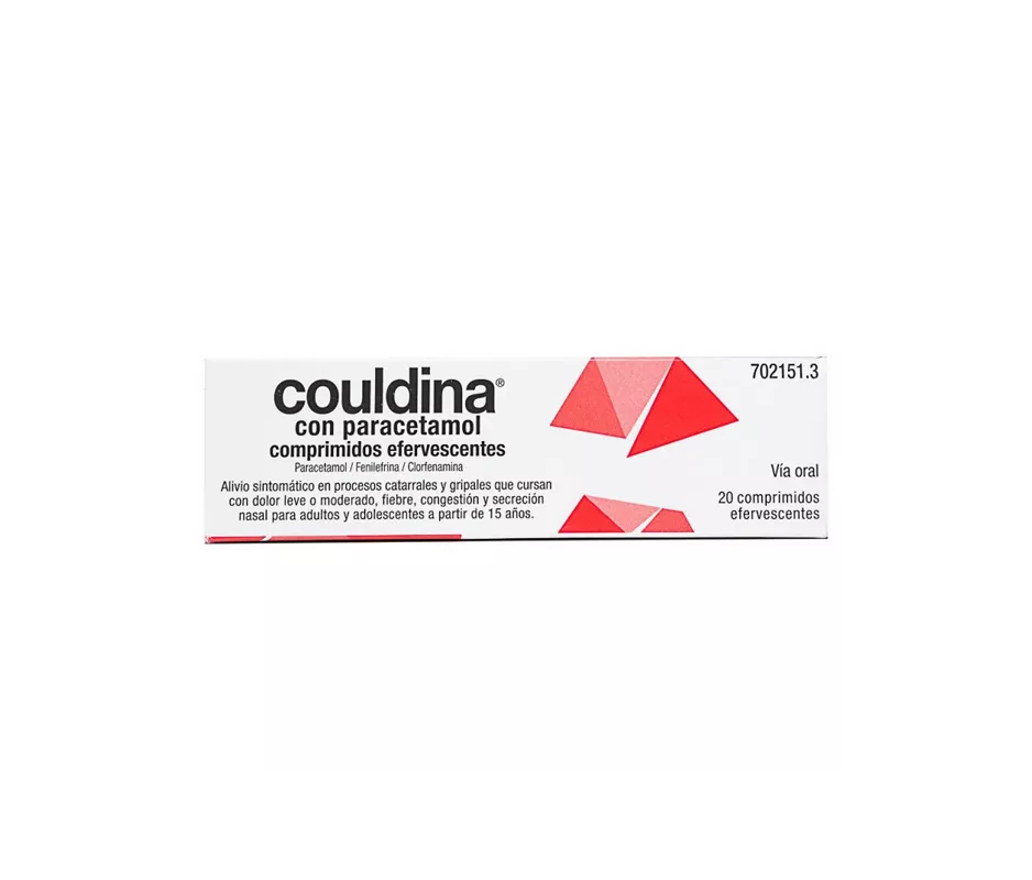 COULDINA CON PARACETAMOL 650 MG/4 MG/10 MG 20 COMPRIMIDOS EFERVESCENTES