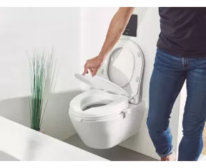 Wc Assento Elevador 15cm Com Tampa Ad5090Alux Wc Assento Elevador 15cm Com Tampa Ad5090Alux