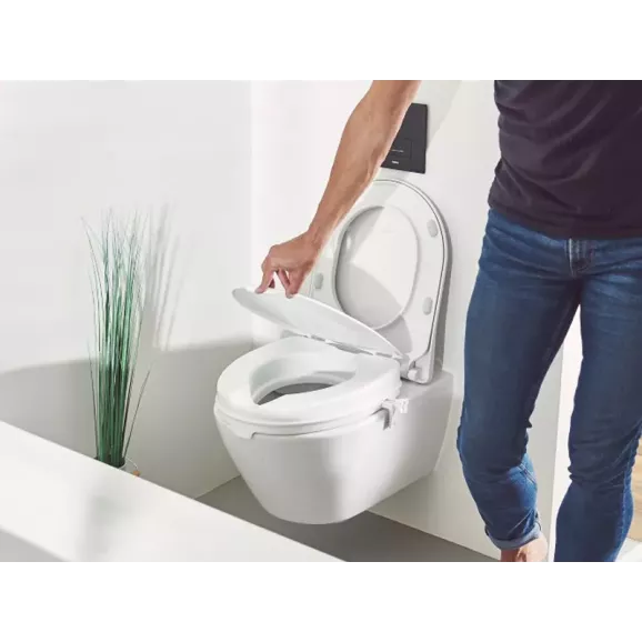 Wc Assento Elevador 15cm Com Tampa Ad5090Alux Wc Assento Elevador 15cm Com Tampa Ad5090Alux