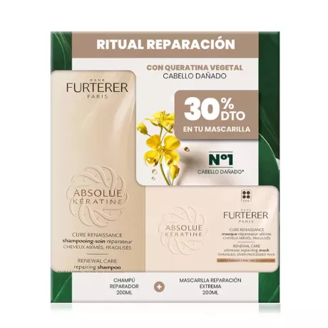 PACK ABSOLUE KERATINE + MASCARILLA REPARACION RENE FURTERER