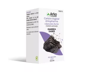 CARBON VEGETAL ARKOPHARMA 225 MG 45 CAPSULAS