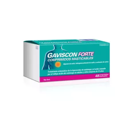 GAVISCON FORTE 48 COMPRIMIDOS MASTICABLES