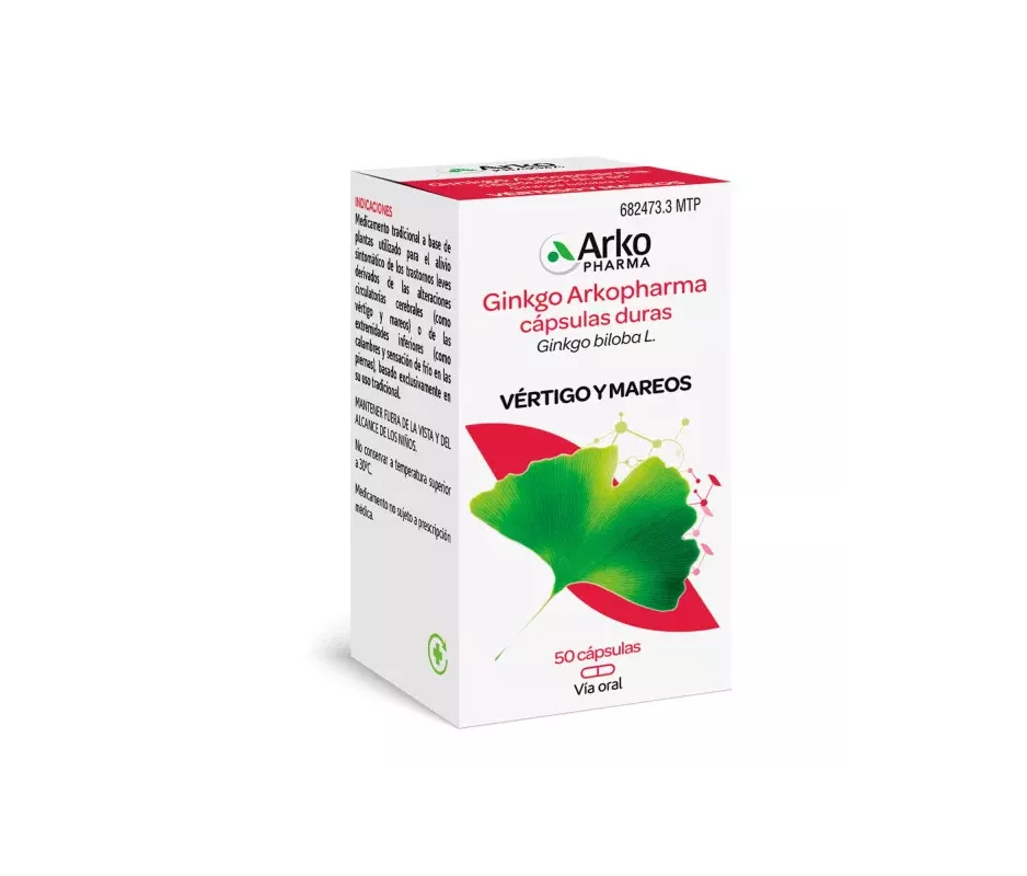 GINKGO ARKOPHARMA 180 MG 50 CAPSULAS