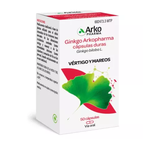 GINKGO ARKOPHARMA 180 MG 50 CAPSULAS