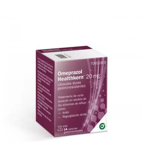 OMEPRAZOL HEALTHKERN 20 MG 14 CAPSULAS GASTRORRESISTENTES (FRASCO)