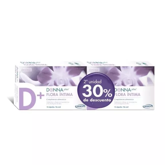 DONNA PLUS+ FLORA INTIMA  DUPLO 28 CAPSULAS ORDESA