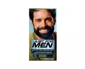 JUST FOR MEN BIGOTE Y BARBA GEL COLORANTE 1 ENVASE 30 ML COLOR NEGRO