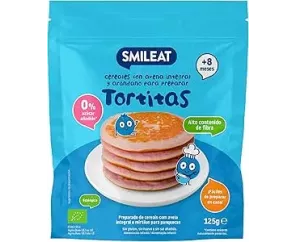 TORTITAS CEREALES AVENA Y ARANDANOS 125G SMILEAT