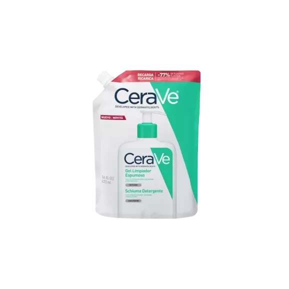 CERAVE LIMPIADOR ESPUMOSO  1 ENVASE 473 ML RECARGA