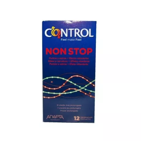 CONTROL NON STOP DOTS AND LINES PRESERVATIVOS 12 UNIDADES